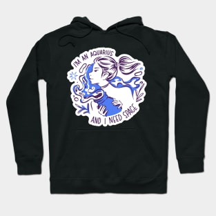 Aquarius Hand Drawn Hoodie